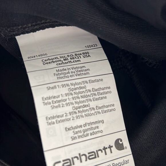 Carhartt size small women’s black pull on stretch Carhartt pants - Picture 5 of 5